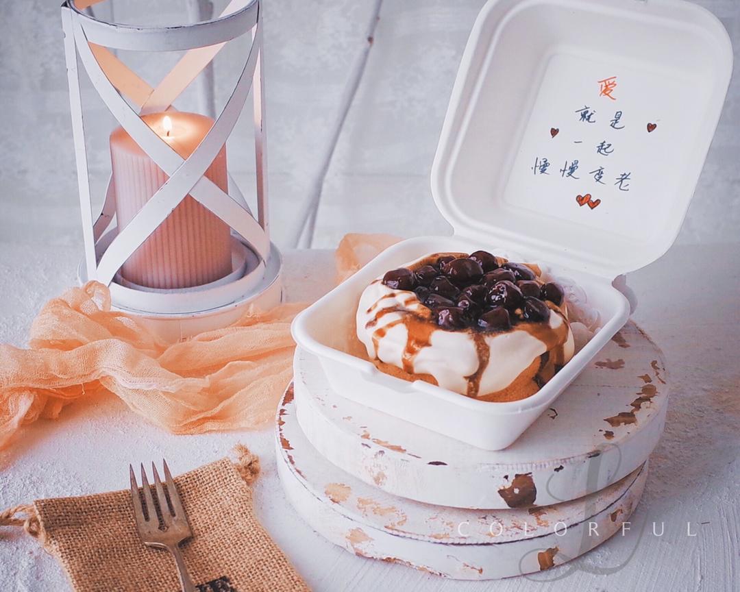 ins便当黑糖珍珠爆浆红茶蛋糕的做法