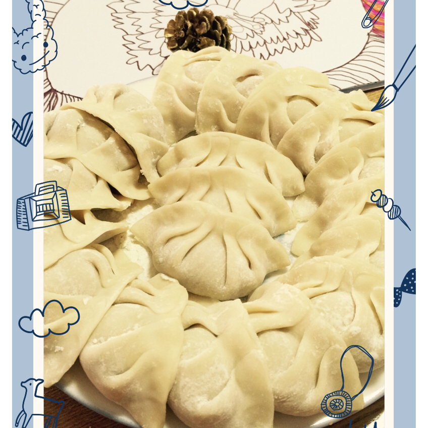 芹菜胡萝卜猪肉水饺