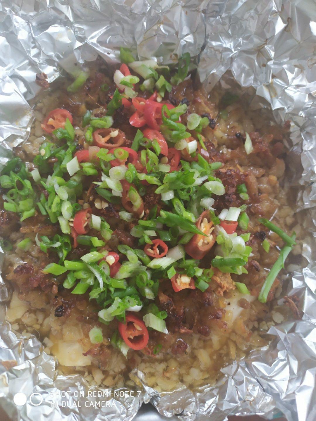 烧烤摊的招牌———锡纸烤豆腐