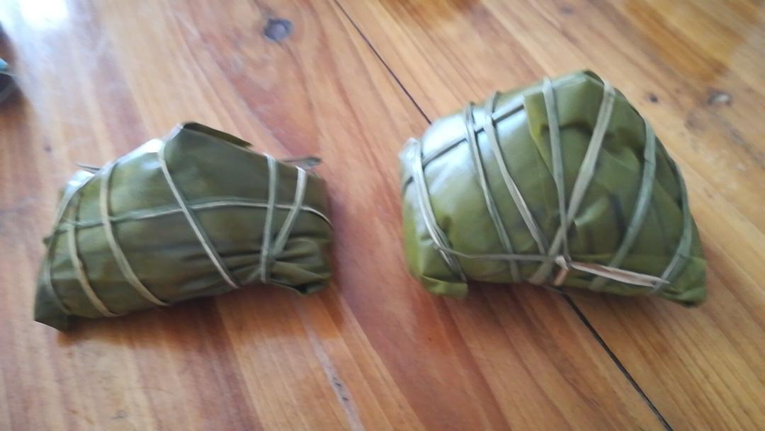 五角粽子的包法（塔粽）