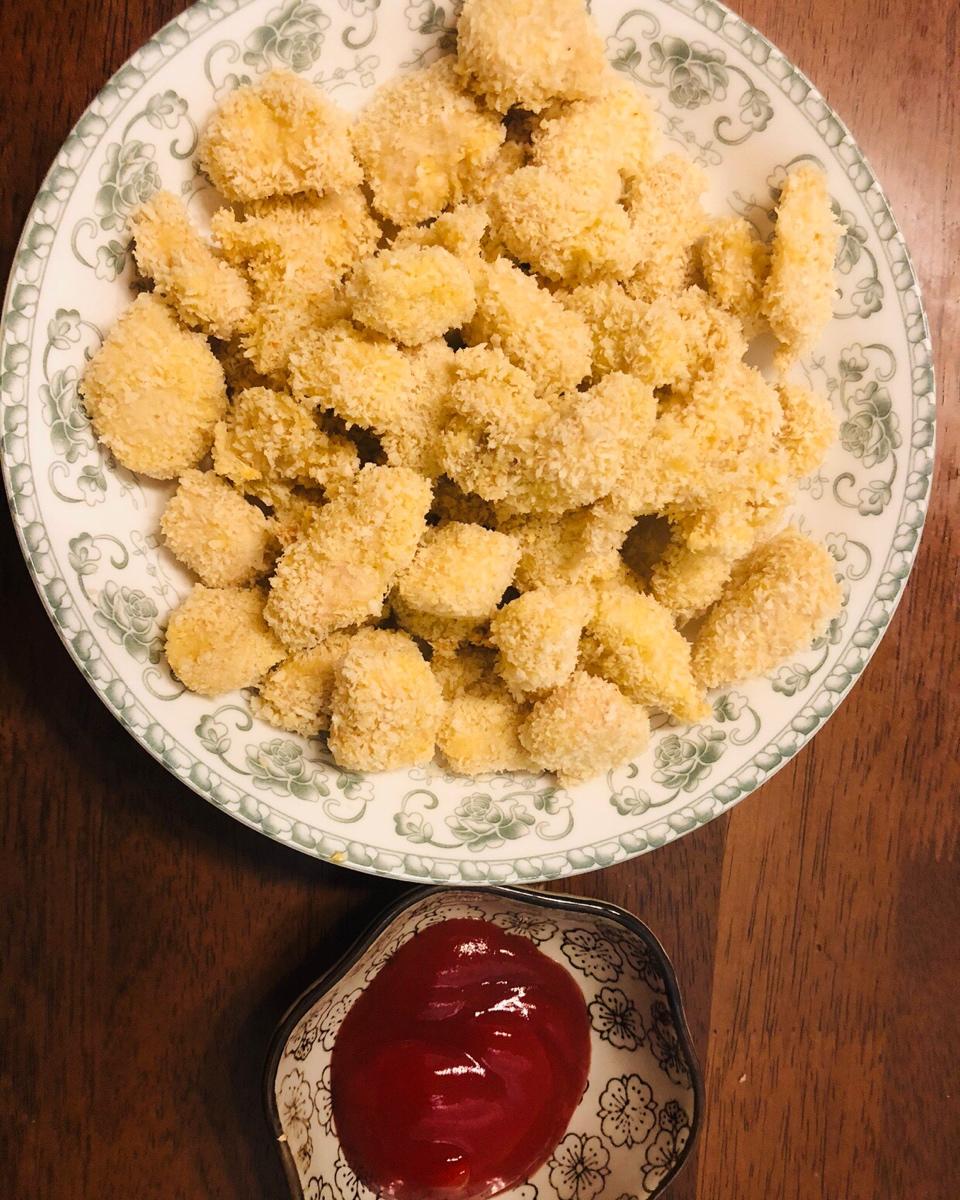 烤箱版鸡米花 | 无需油炸 蒜香味十足