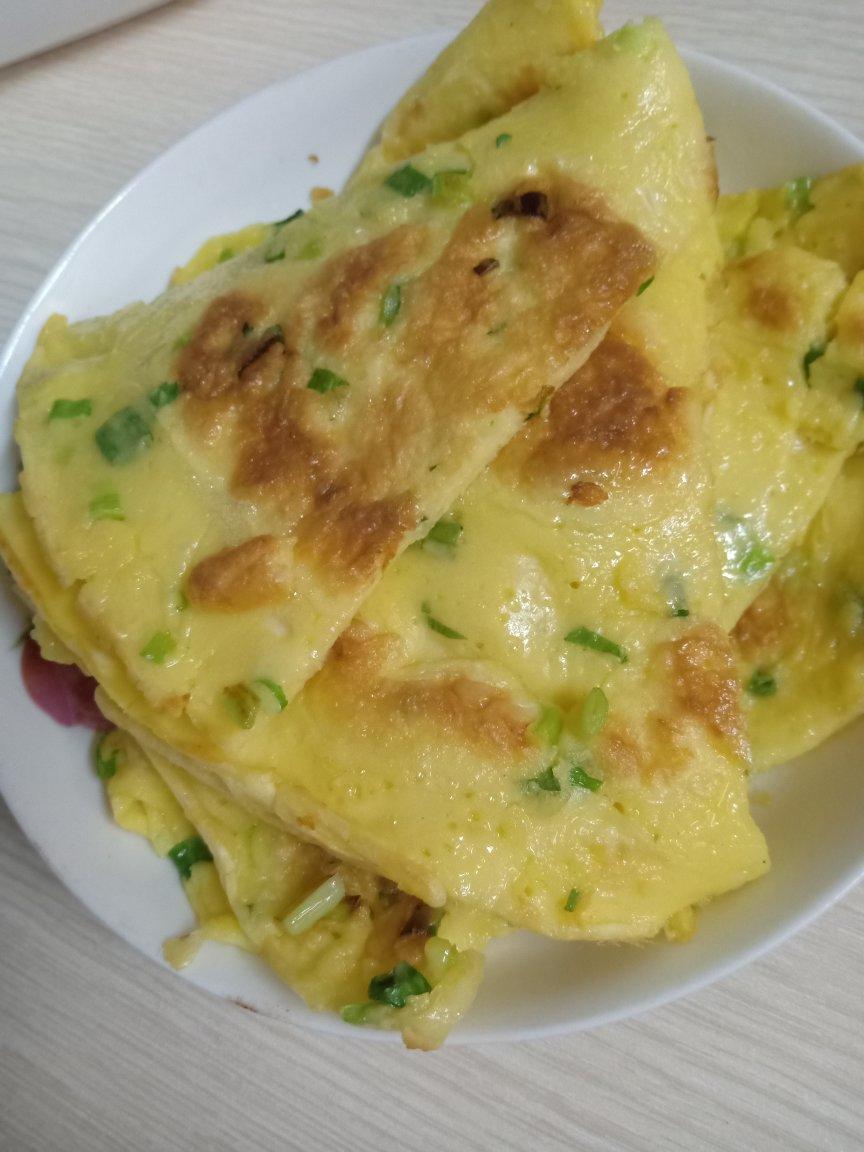 鸡蛋葱花饼（超级快手菜）