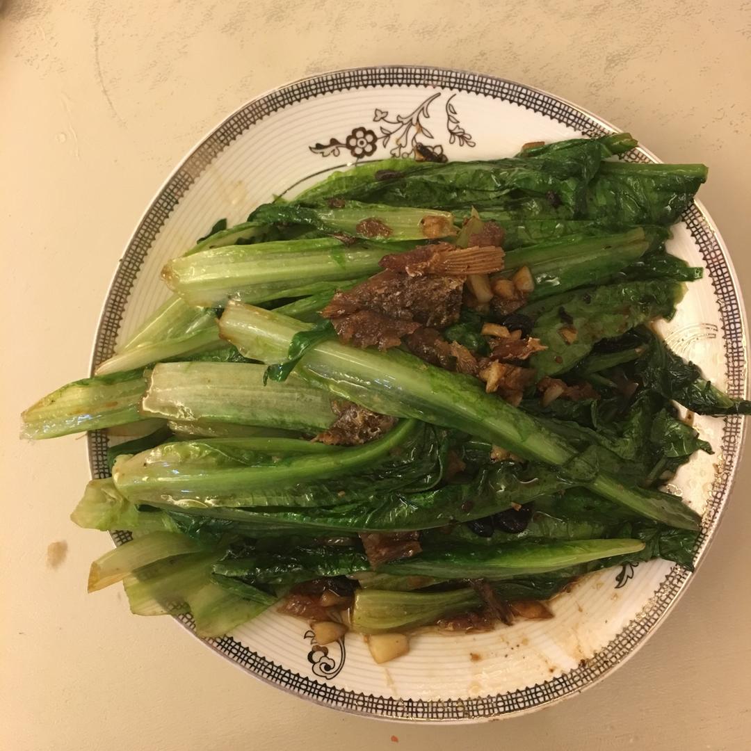 豆豉鲮鱼油麦菜