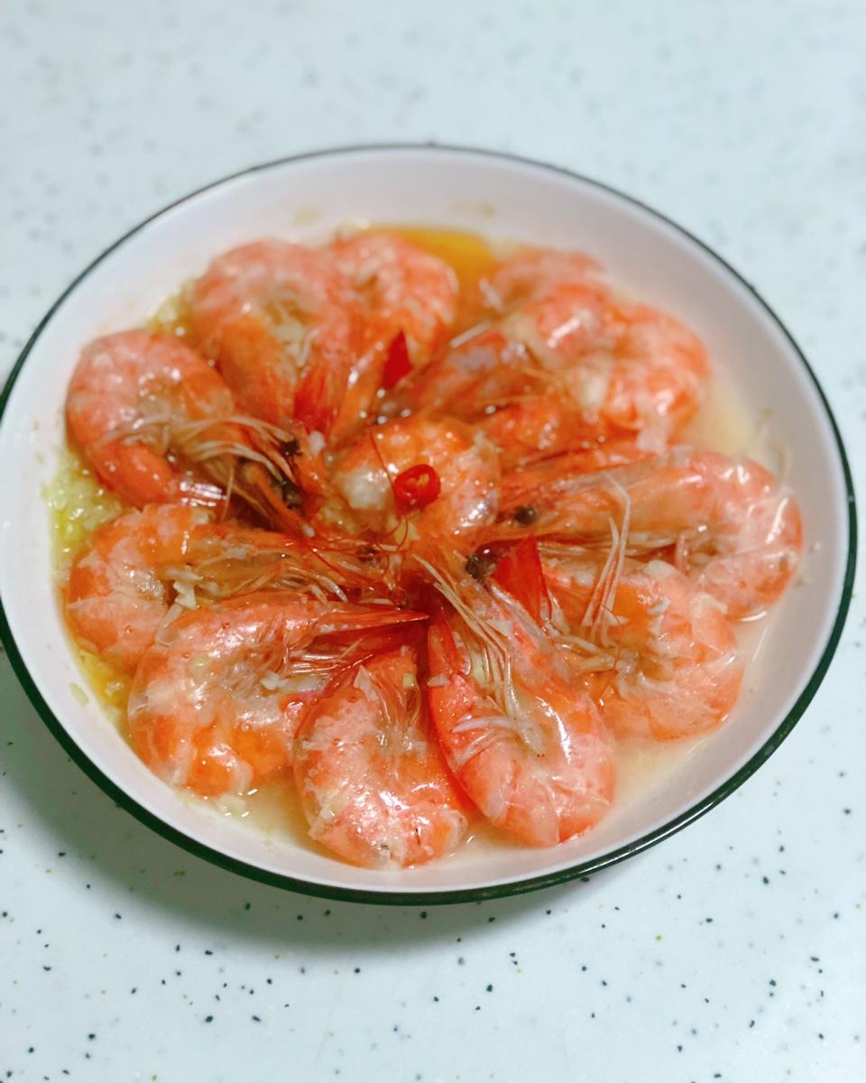 蒜蓉蒸虾