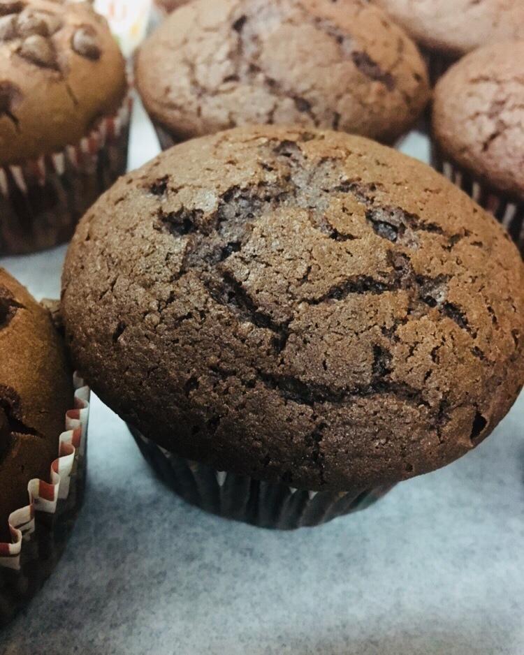 手机用户5492_du4x做的超简单的星巴克巧克力麦芬