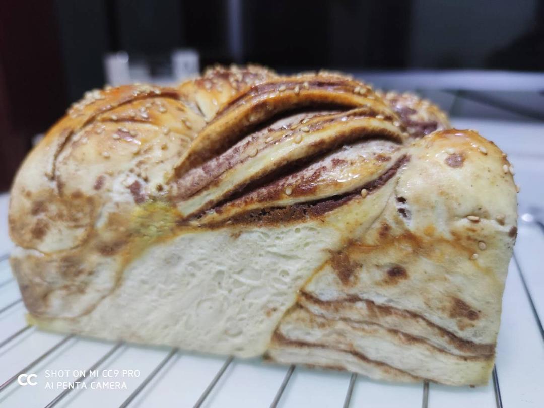 熔岩红豆沙吐司