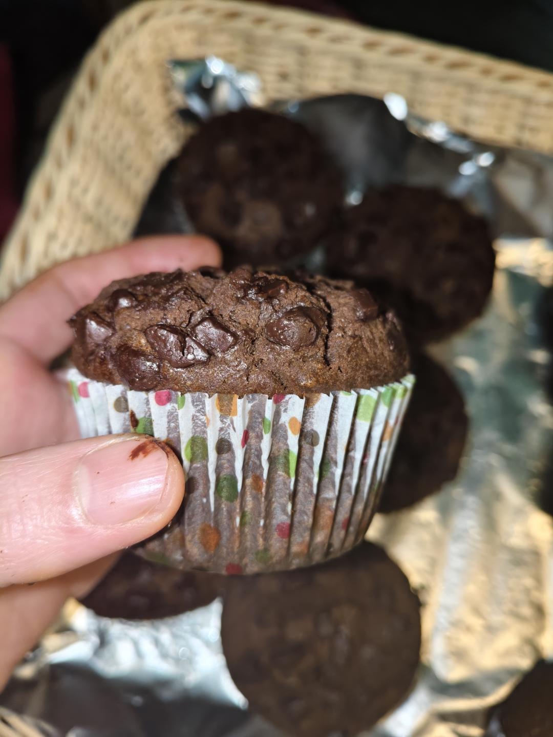 超简单的星巴克巧克力麦芬~~更新啦~无需打发