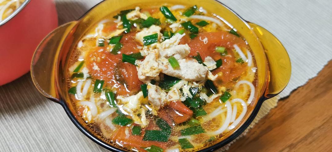 韭菜鸡蛋打卤汤面