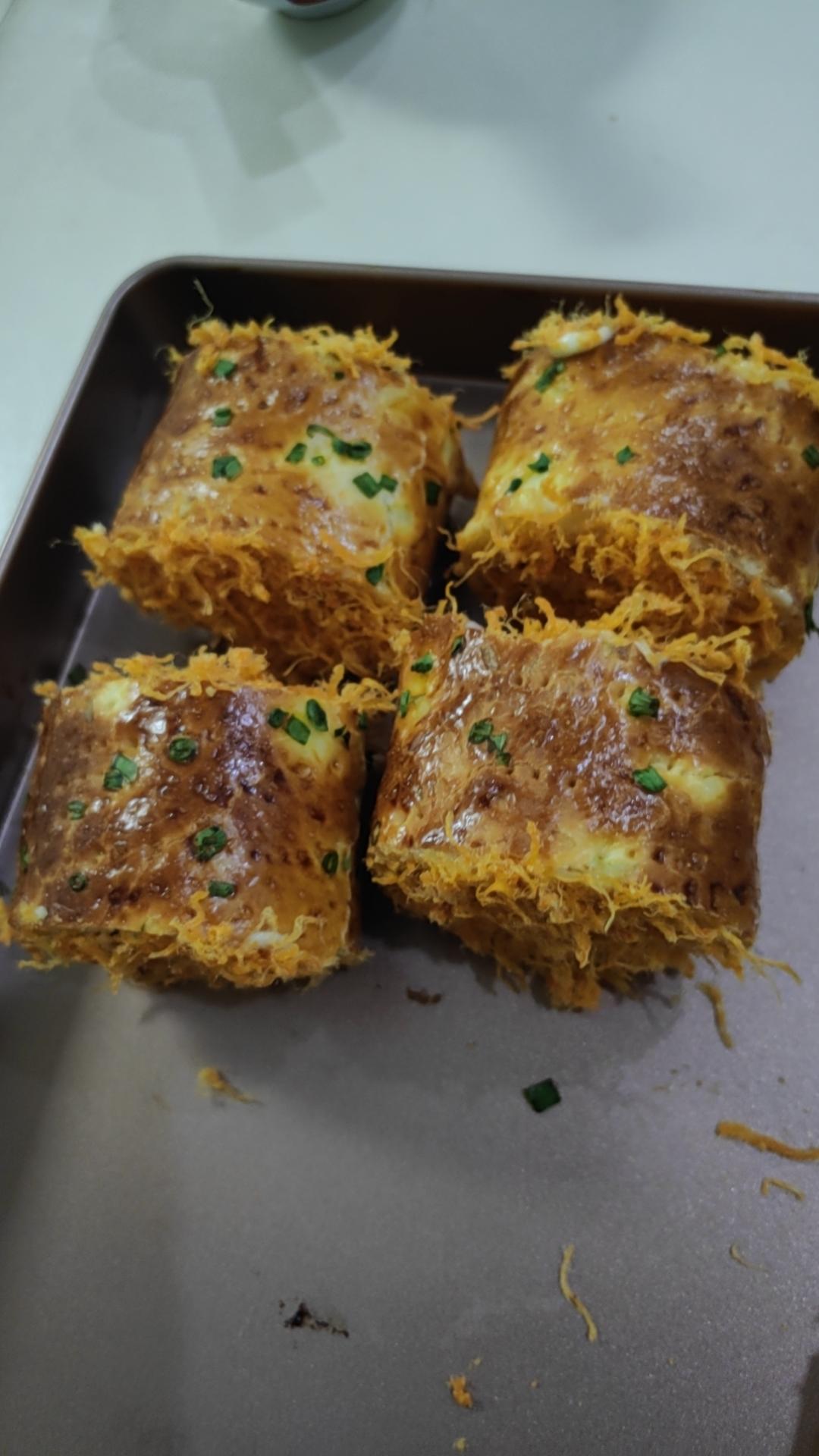 回忆的味道---肉松面包卷