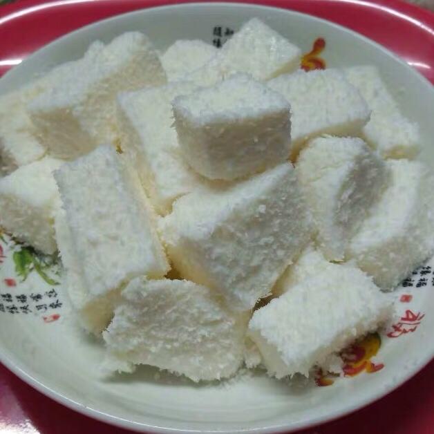 低脂牛奶椰丝小方