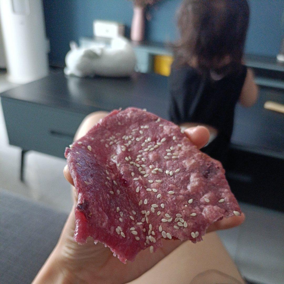 不用炸  比南瓜饼好吃的紫薯饼