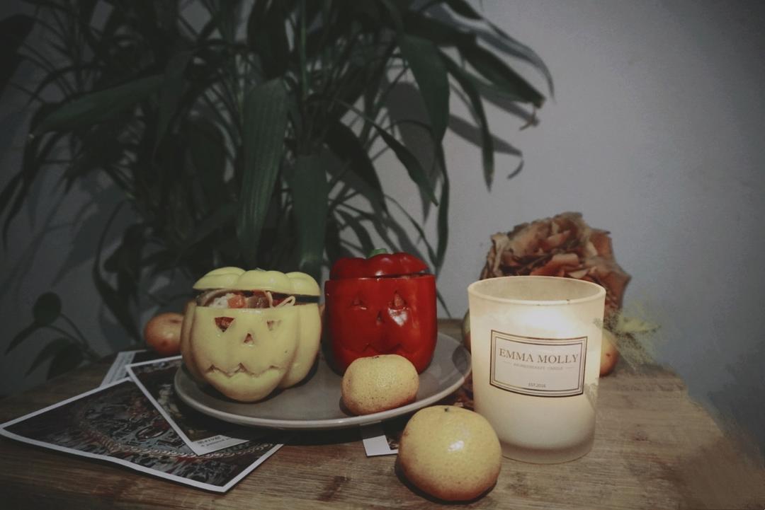 万圣节彩椒意面