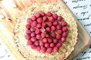 德普烤箱食谱—开心果树莓杏仁挞的做法 步骤10