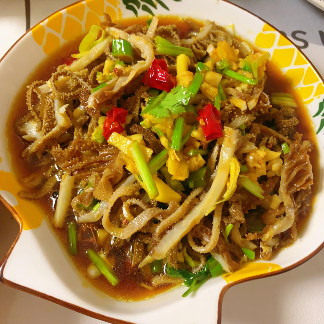 凉拌牛百叶 炝毛肚