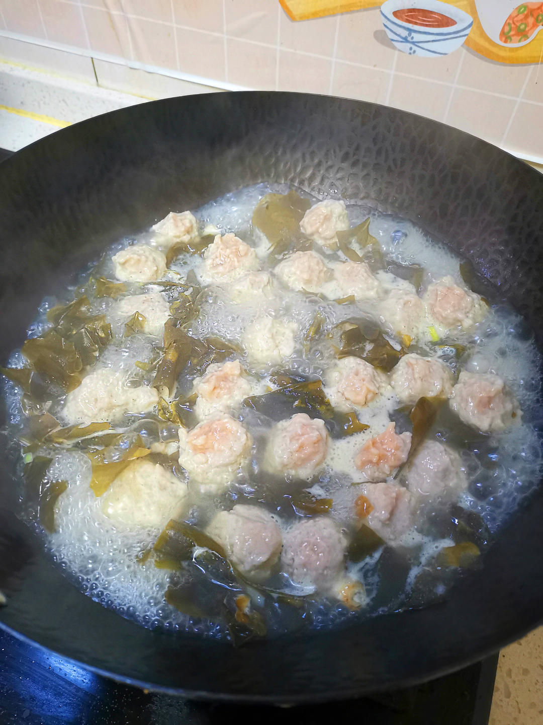 莲藕丸子汤的做法 步骤7