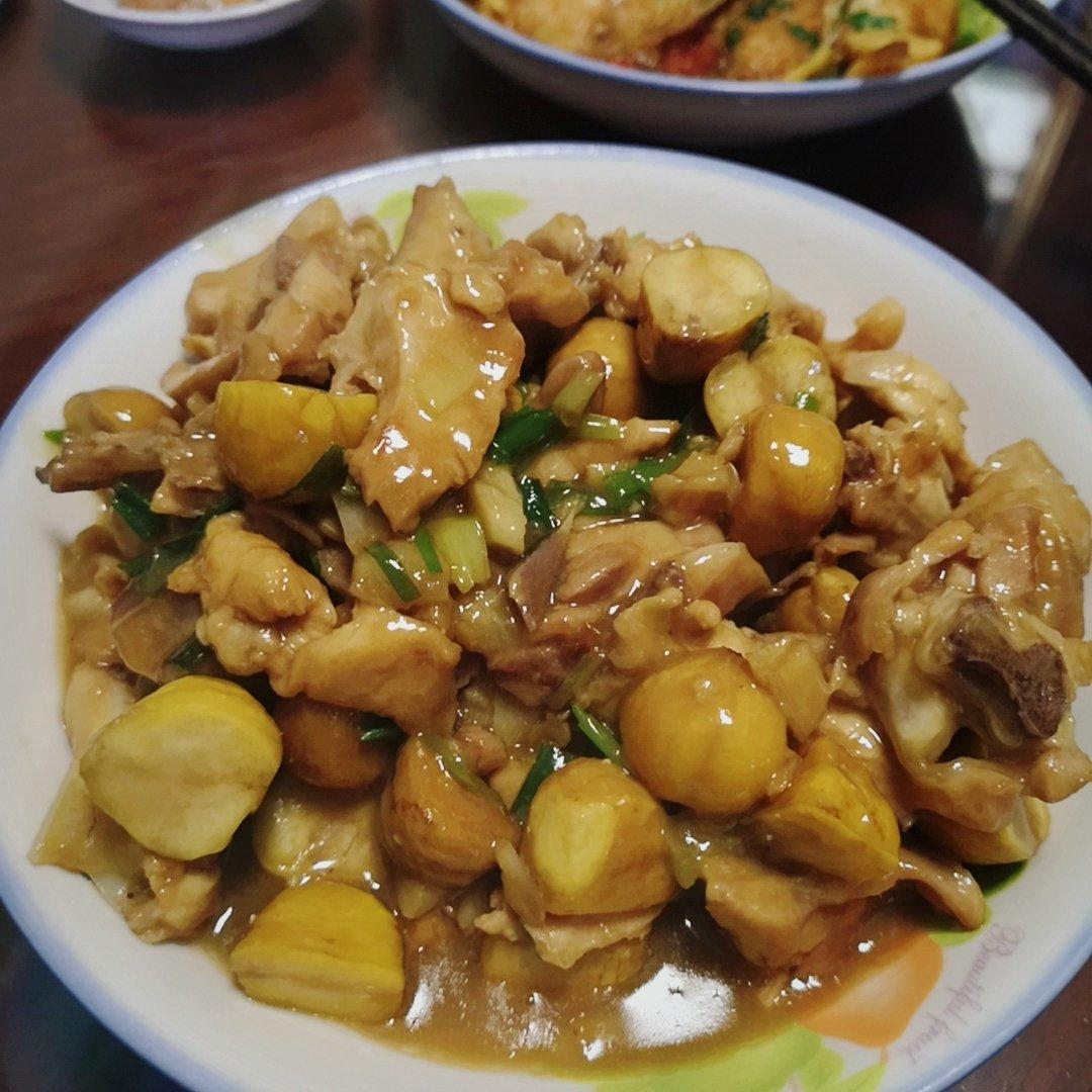 【栗子烧鸡】鸡肉都给你吃，栗子归我~