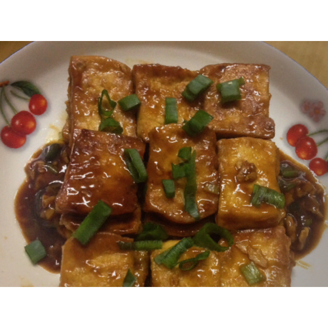 蚝油嫩豆腐