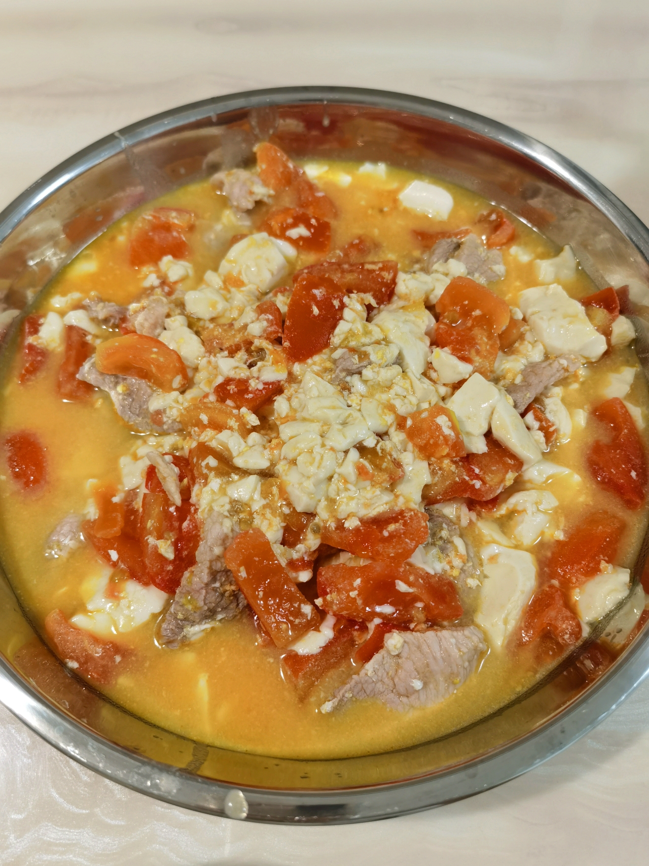 西红柿鸡蛋烩豆腐