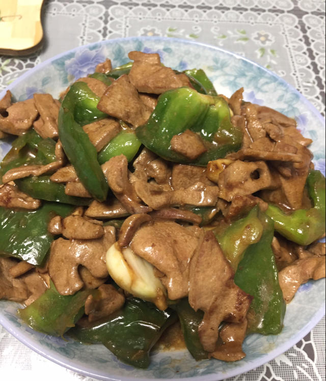 青椒炒猪肝
