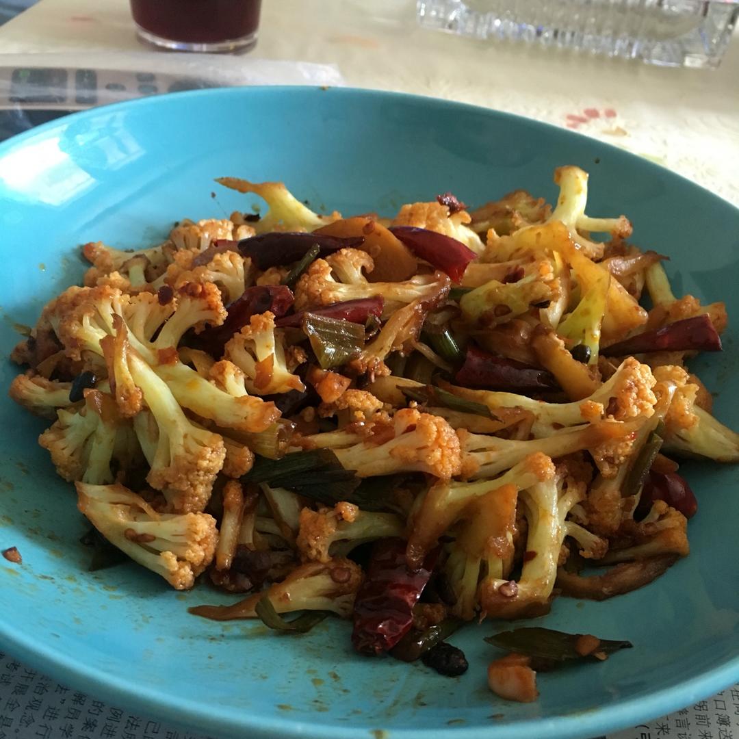 很“浪费”米饭的家常菜之一-------干锅菜花