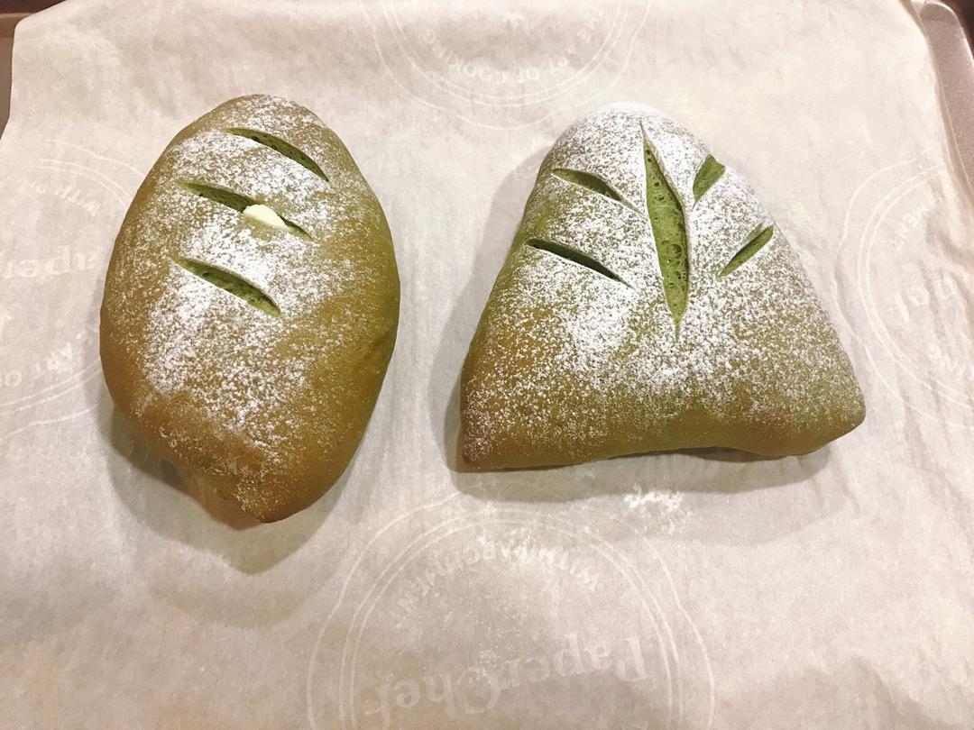 抹茶蜜豆乳酪软欧