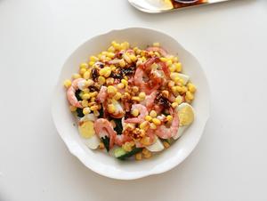 “中式沙拉”—凉拌鲜虾玉米黄瓜的做法 步骤8