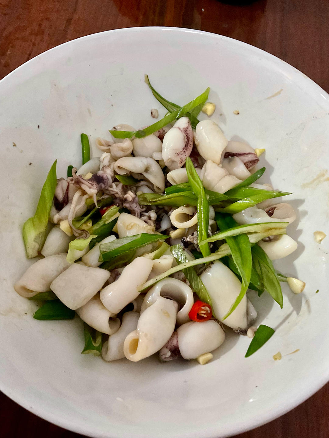 超简单的炝小管（小鱿鱼）