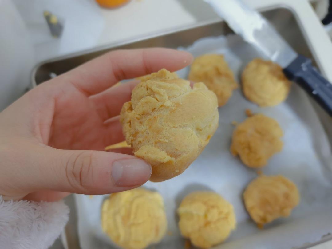 酥皮奶油泡芙--#皮黑森林#