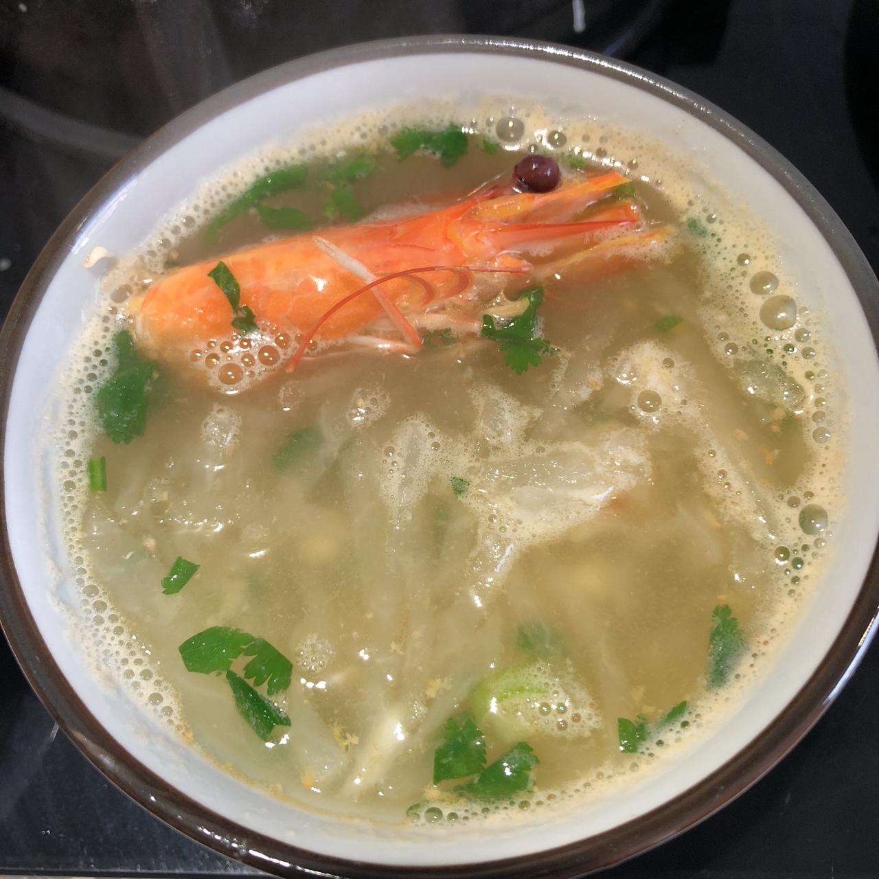 鲜虾萝卜丝汤