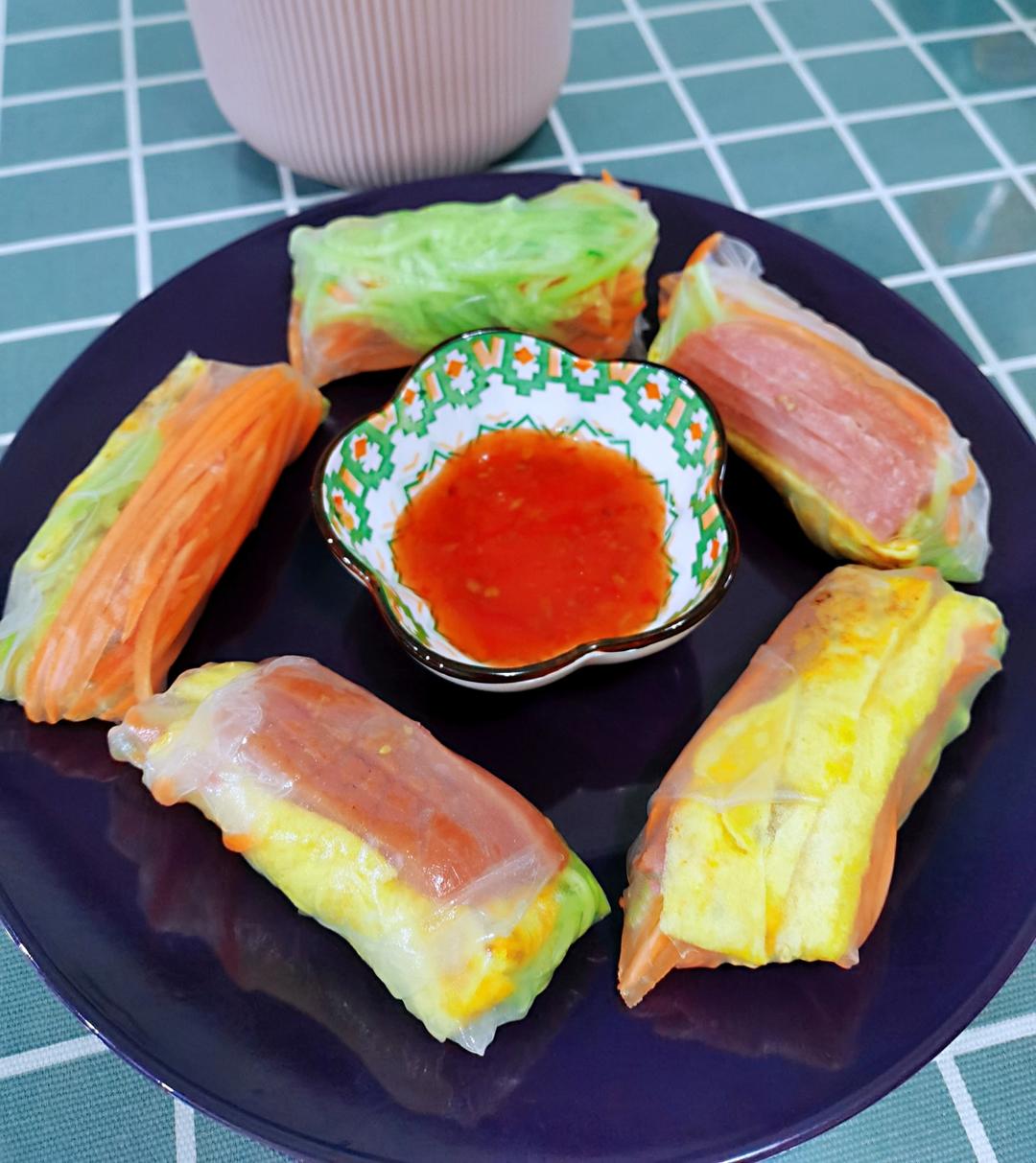 【外貌协会🌴】越南春卷（附蘸汁做法，超低热量！）