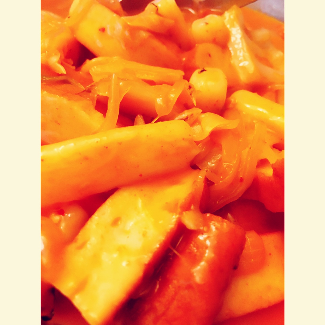 韩式辣炒年糕（or网红芝士套路之芝心年糕）