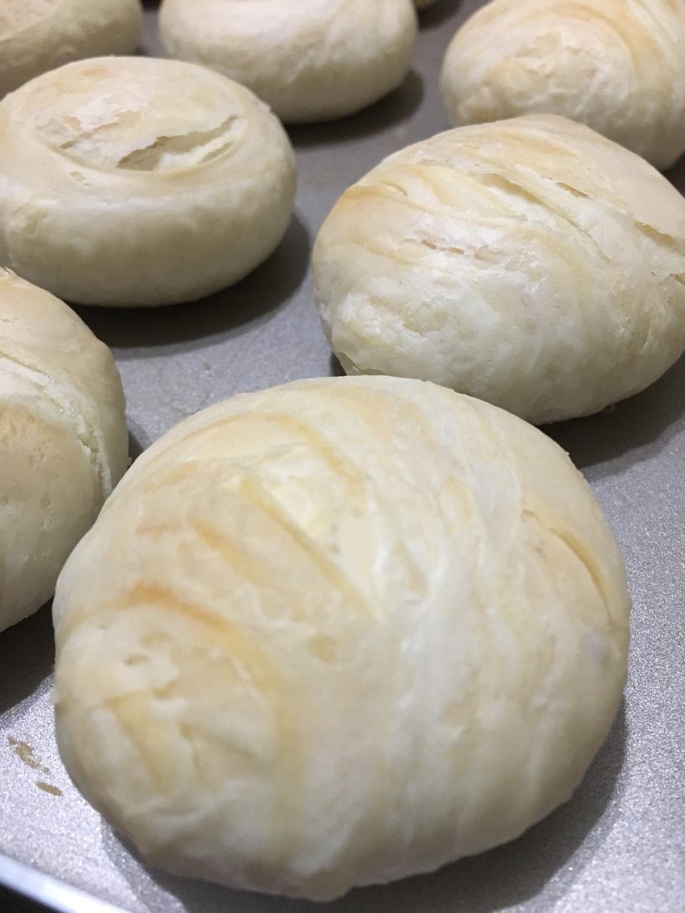 酥皮绿豆饼   酥得掉渣渣