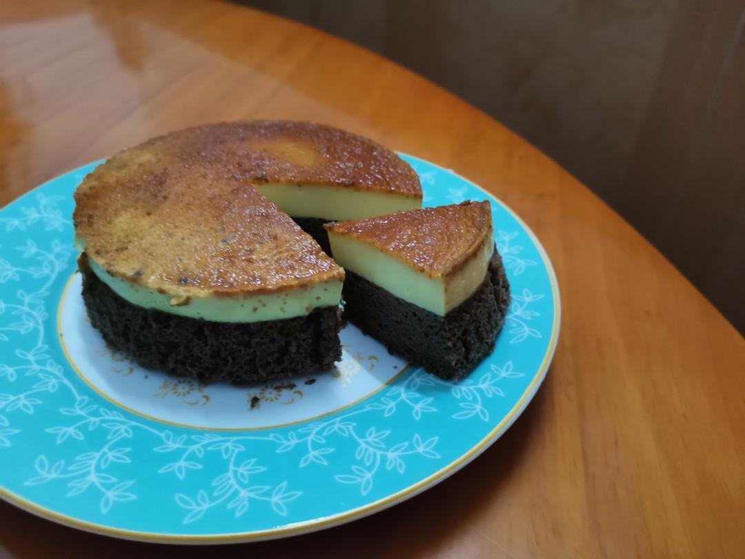 分层焦糖布丁蛋糕