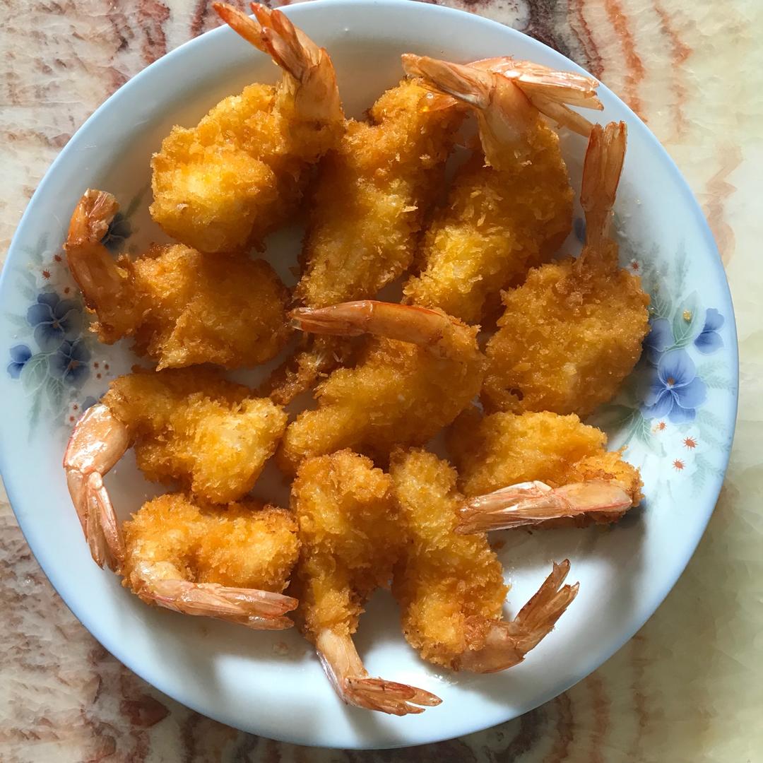 面包糠炸虾