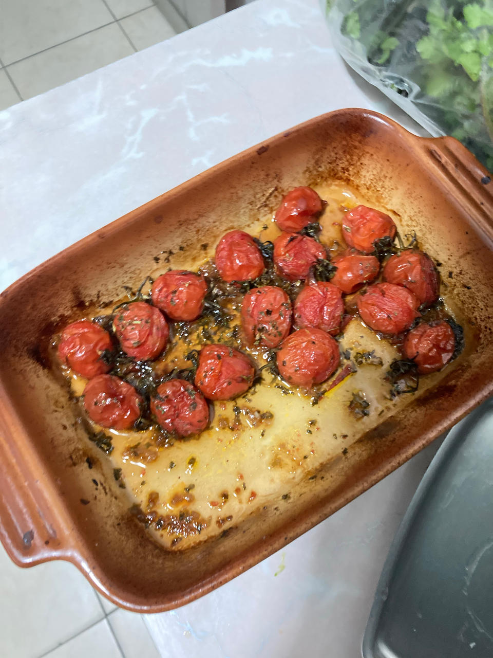 蒜汁香醋烤番茄🍅