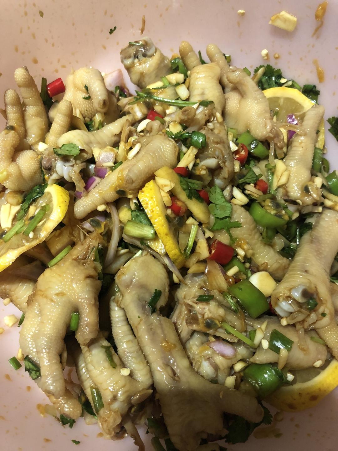 柠檬百香果鸡爪