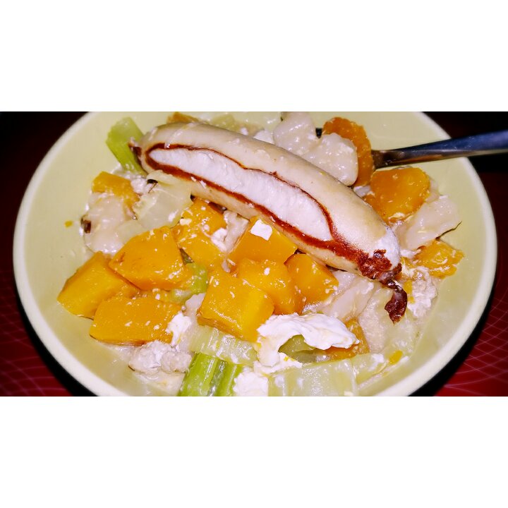 南瓜蛋花面疙瘩