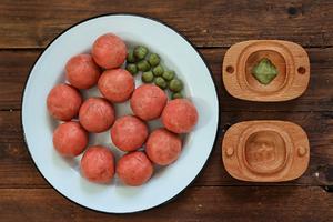 柿柿如意流心月饼【北鼎烤箱食谱】的做法 步骤10