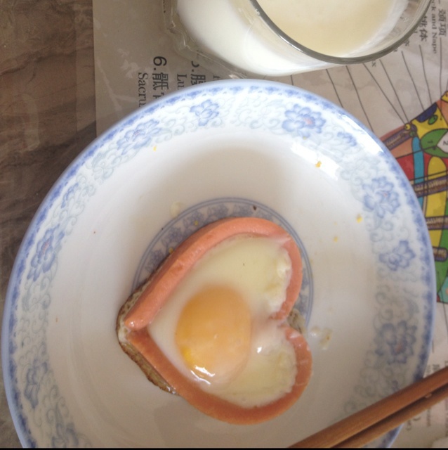 心形煎鸡蛋