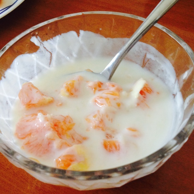 酸奶米酒酿橙肉的做法