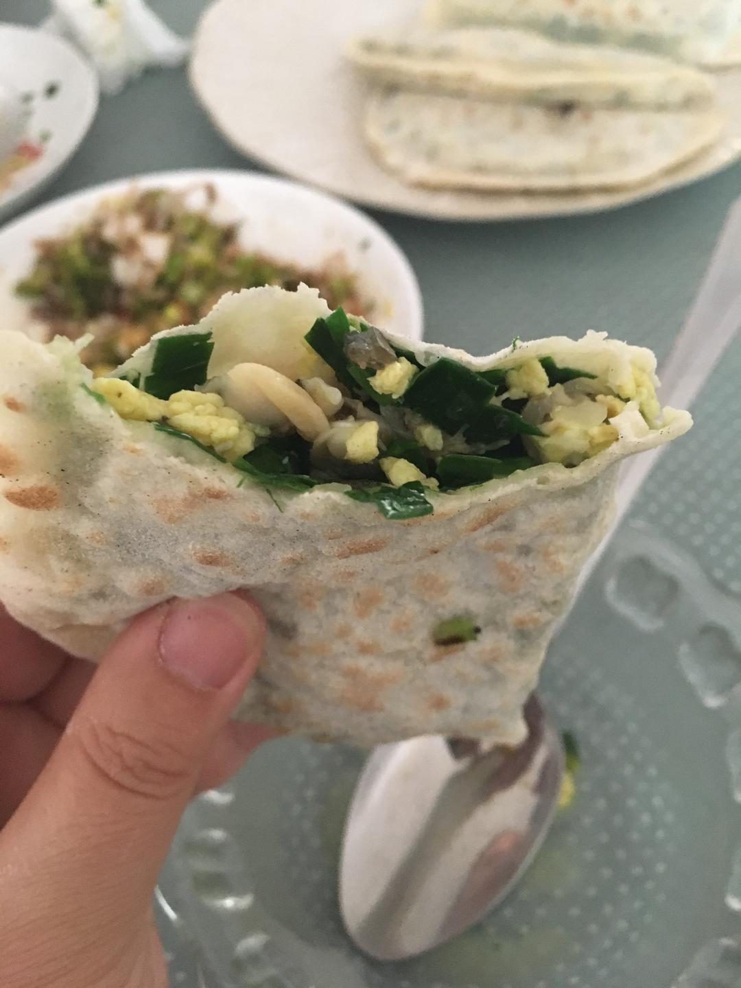 韭菜哈饼的做法