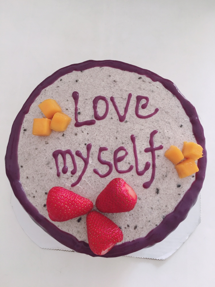 紫色蛋糕淋面的做法 步骤3
