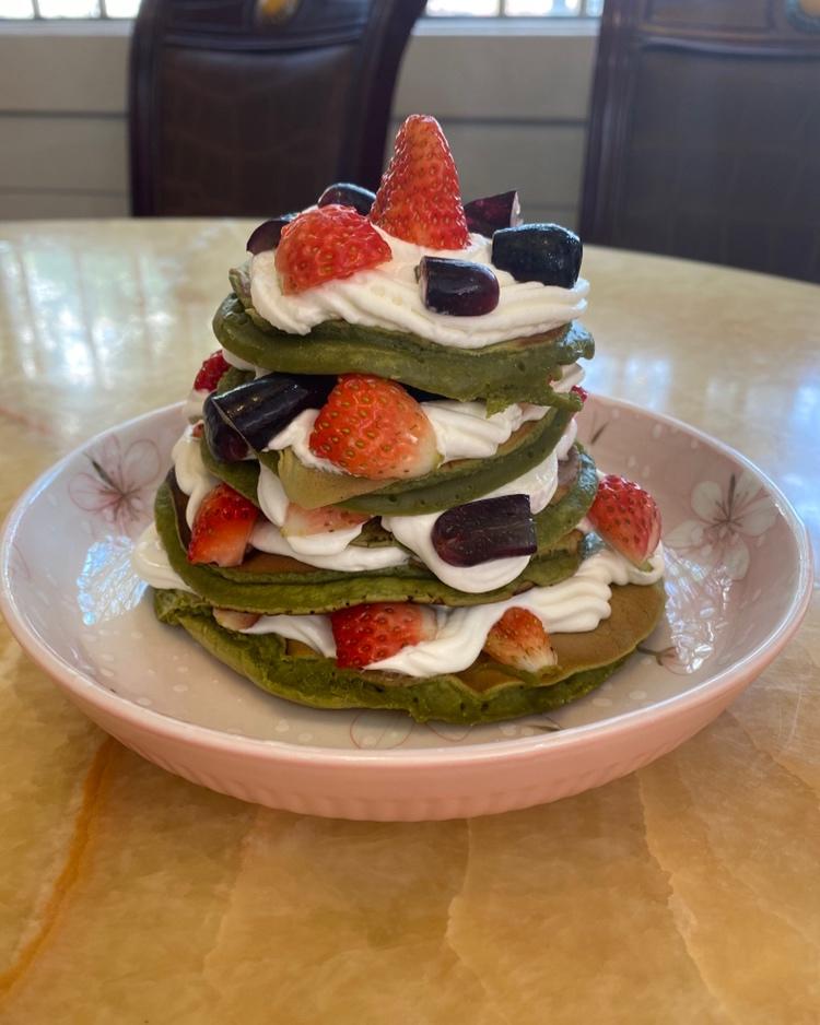 ‼️无需烤箱🌟好吃不胖的圣诞松饼蛋糕🎄