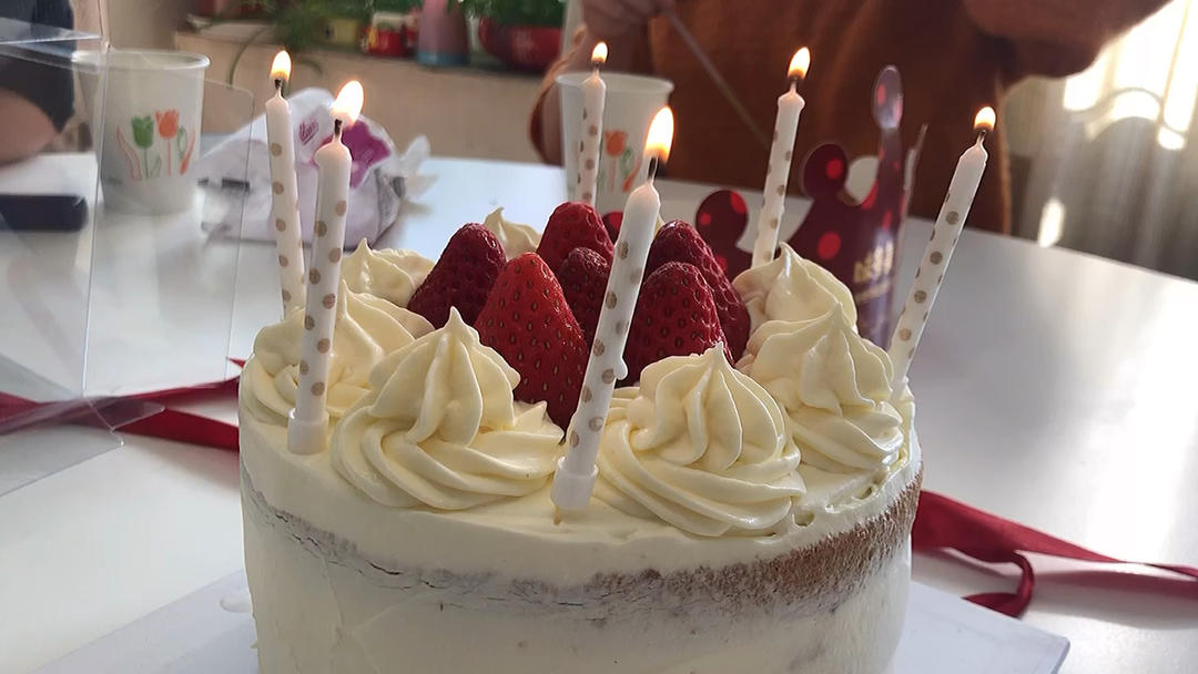 淡奶油打发秘籍㊙️+蛋糕装饰（6寸戚风）