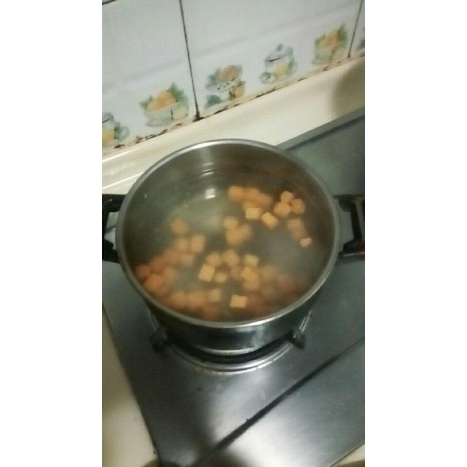 【视频】椰汁芋圆（芋头、红薯、紫薯圆）