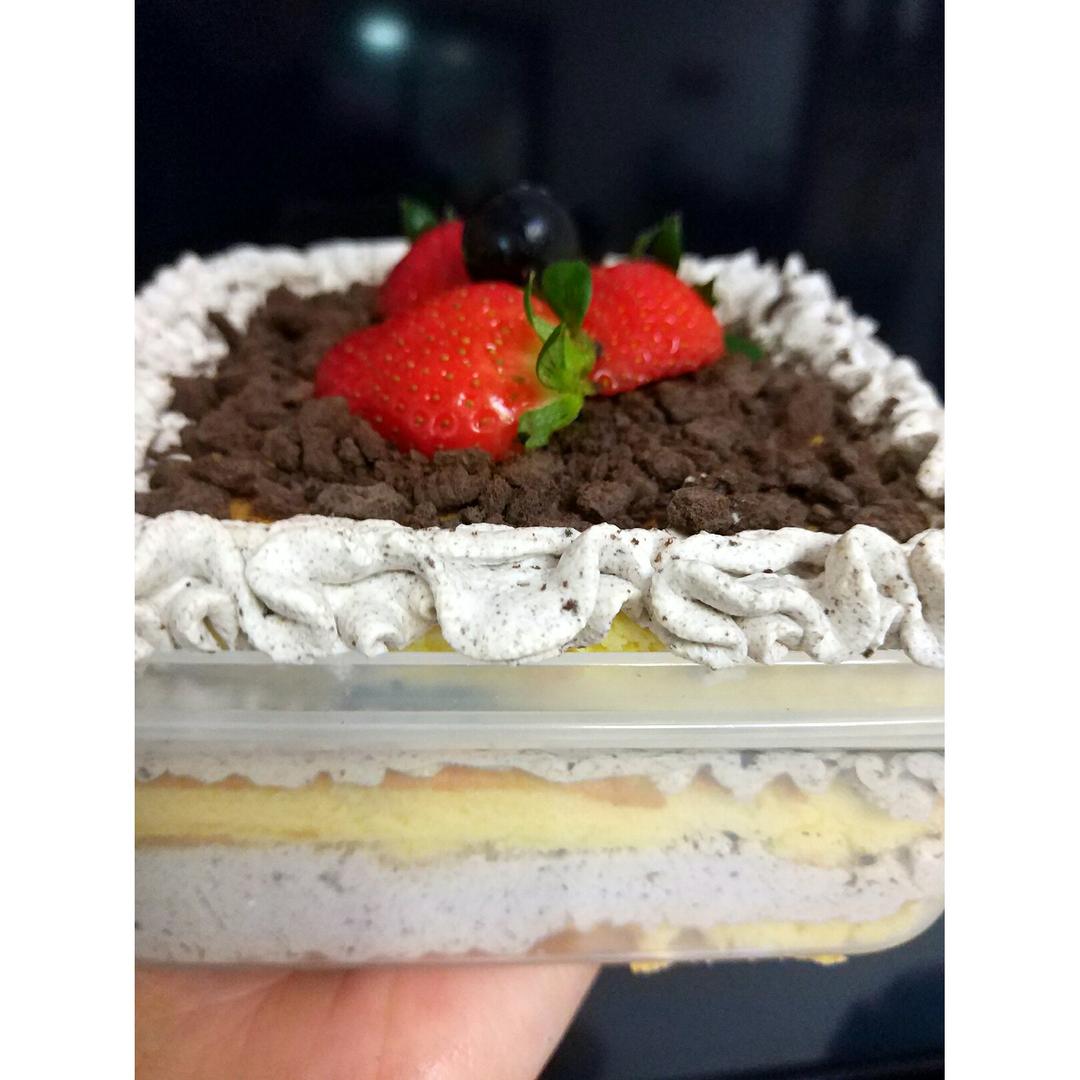 好吃到流泪的奥利奥咸奶油盒子蛋糕