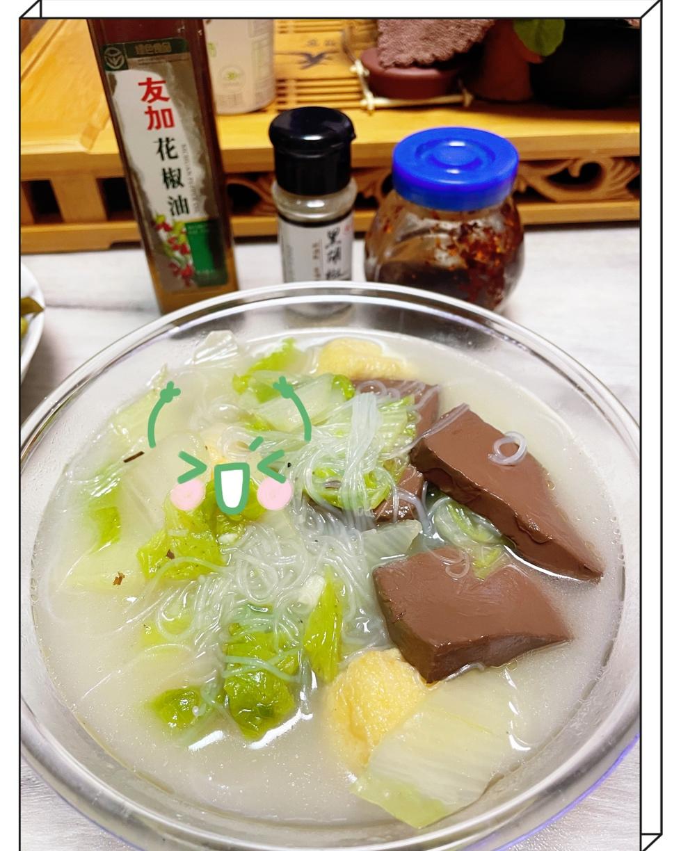 鸭血粉丝汤（无浓汤宝）