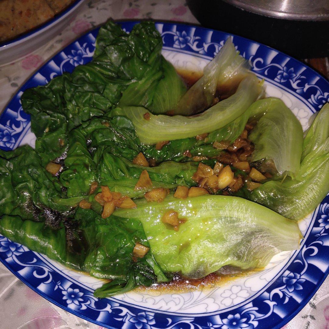 白灼生菜