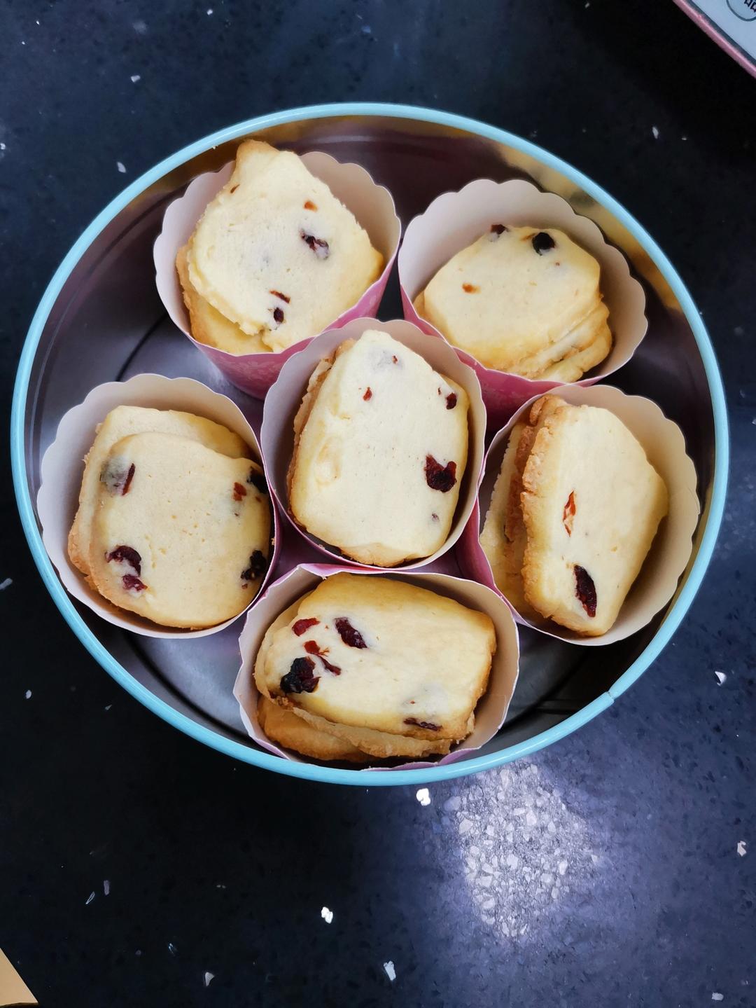 低糖少油版蔓越莓饼干