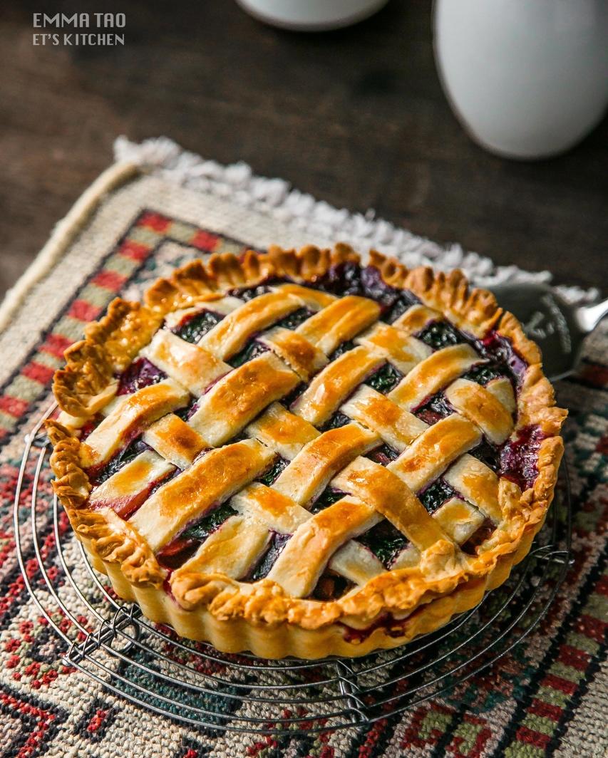 emma桃桃桃做的【幸福烘焙】蓝莓苹果派